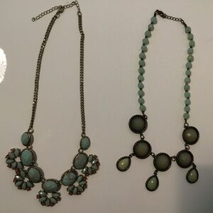 World Market Green Necklace Set